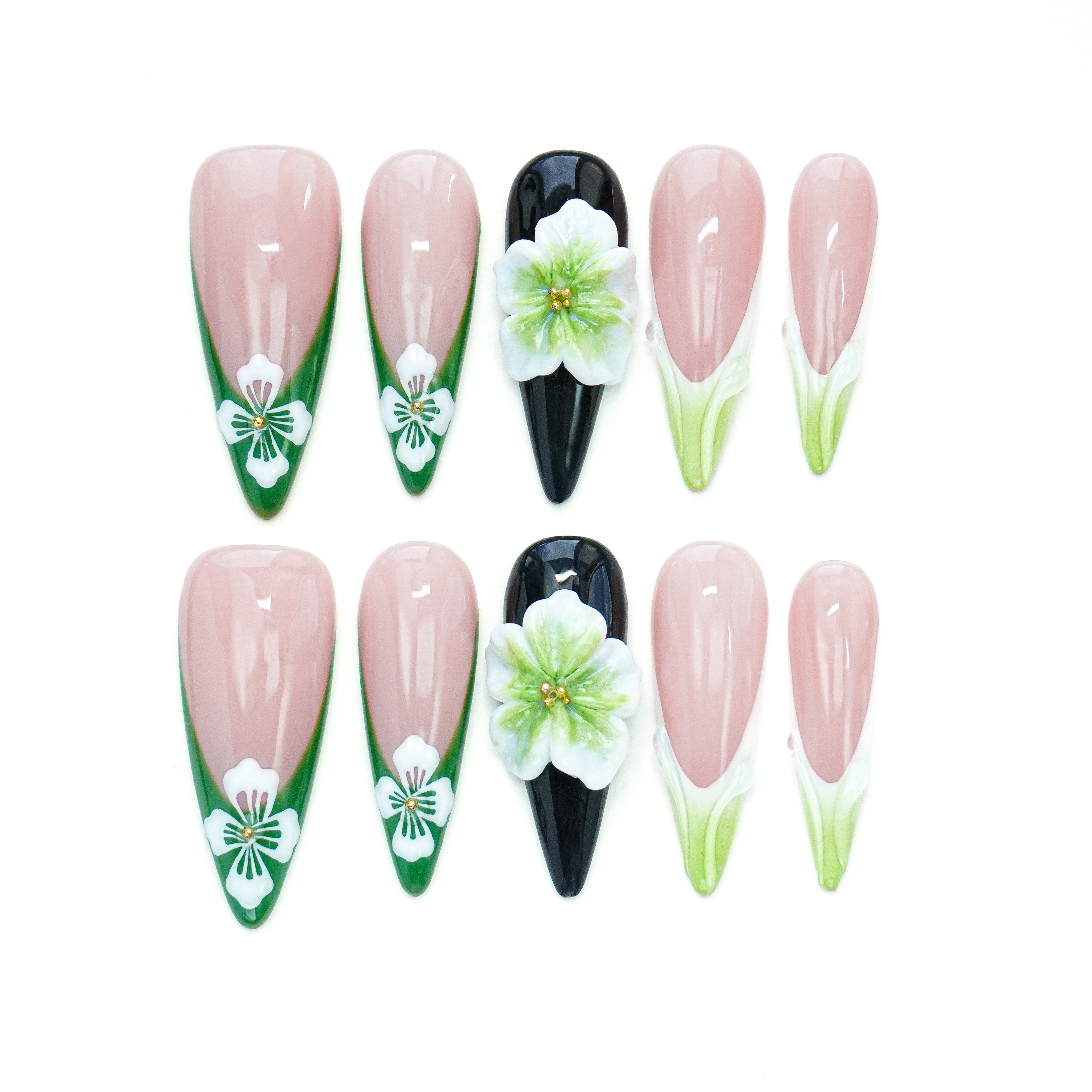 Blossom - Kissed Elegance Press - On Nails
