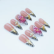 Wild - Chic Zebra & Bloom Press - On Nails