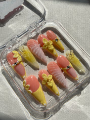 Sunny Stiletto Nails