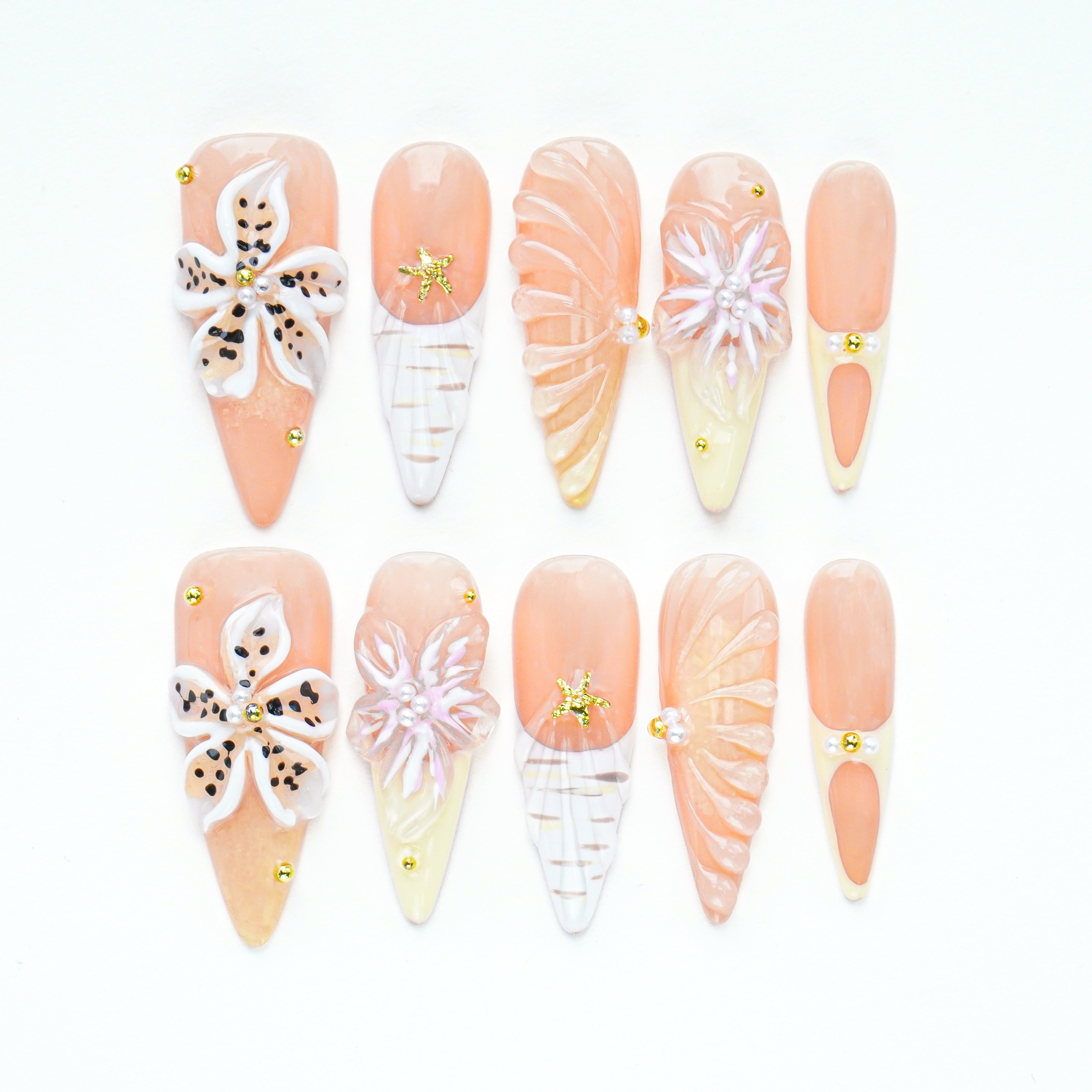 Whimsical Garden Bloom Nails41