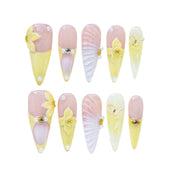 Sunny Stiletto Nails