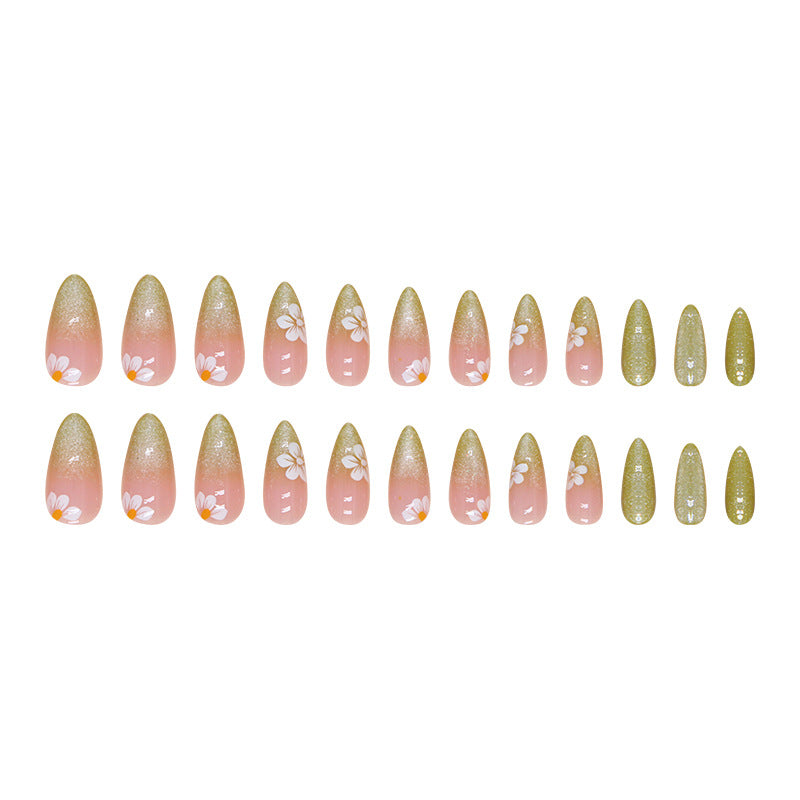 Bhivorga French Tip Press On Nails, DIY Nails - 24 Pieces, S001