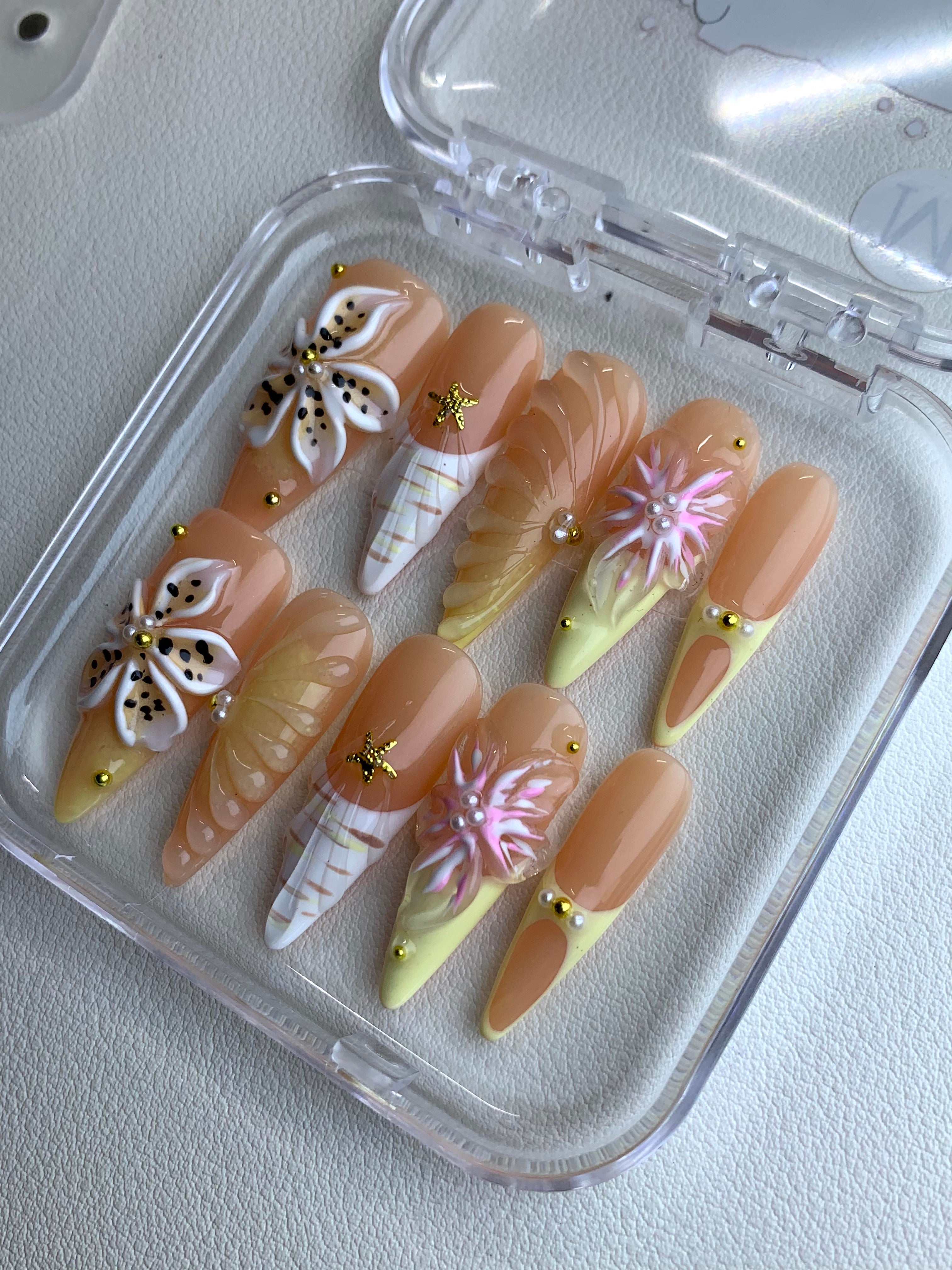 Whimsical Garden Bloom Nails41