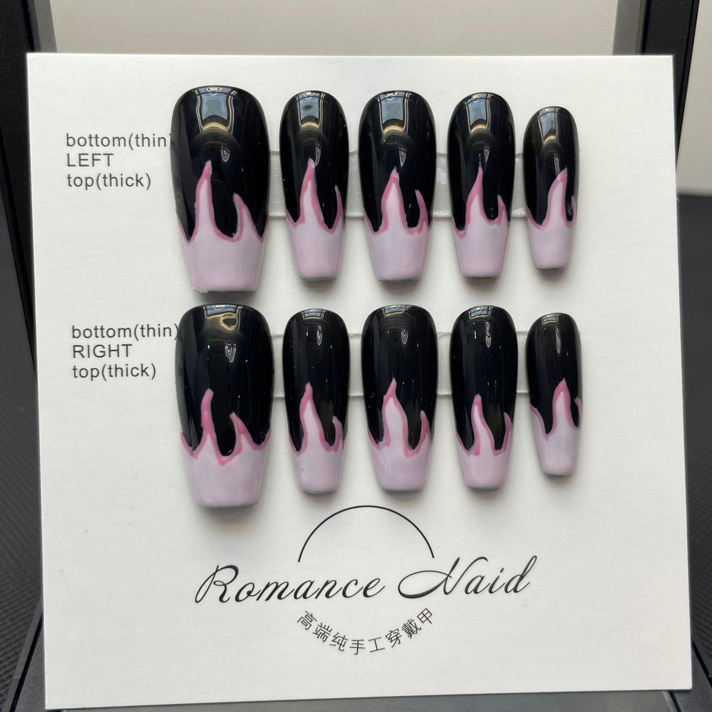 Bhivorga French Tip Press On Nails- A614