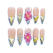Wild - Chic Zebra & Bloom Press - On Nails