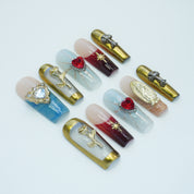 Opulent Gothic Square Nails