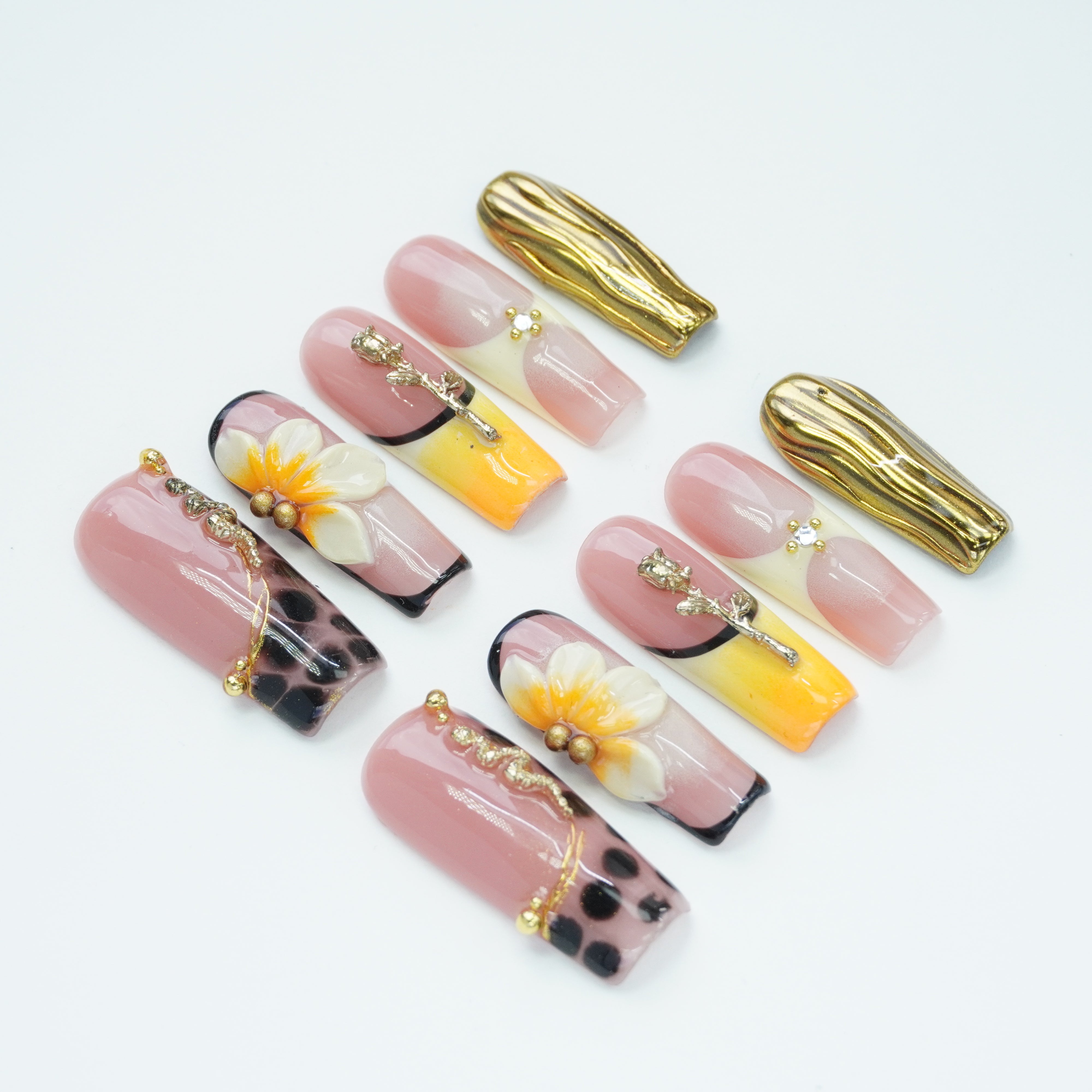 Dark Academia Wings Nails