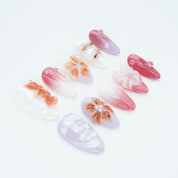 Ethereal Floral Gradient Nails