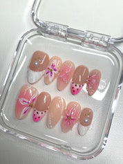 Fuchsia Blossom Nails