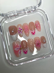 Fuchsia Blossom Nails