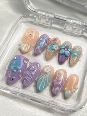 Dreamy Pastel Almond Nails