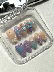 Dreamy Pastel Almond Nails