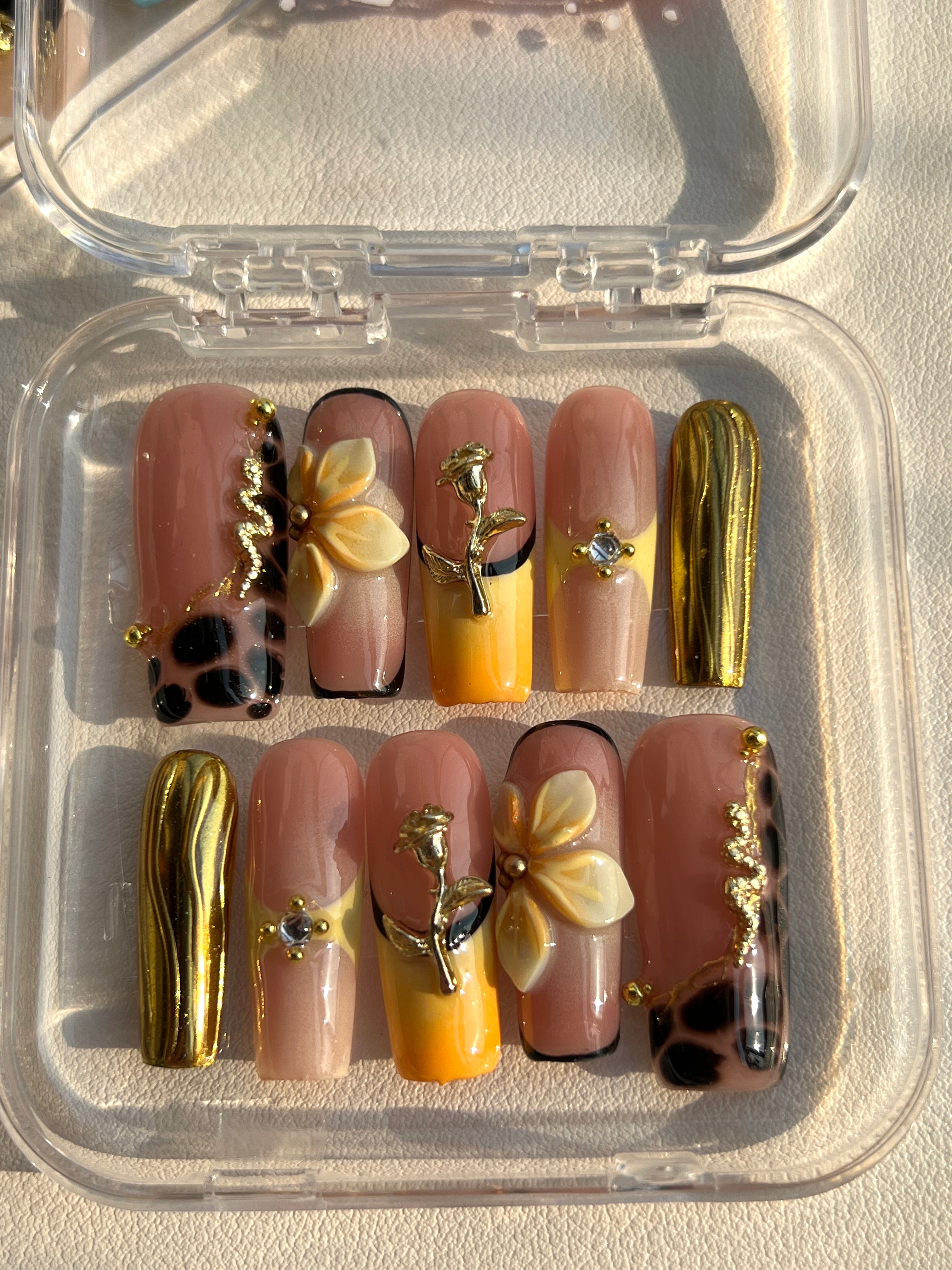 Dark Academia Wings Nails