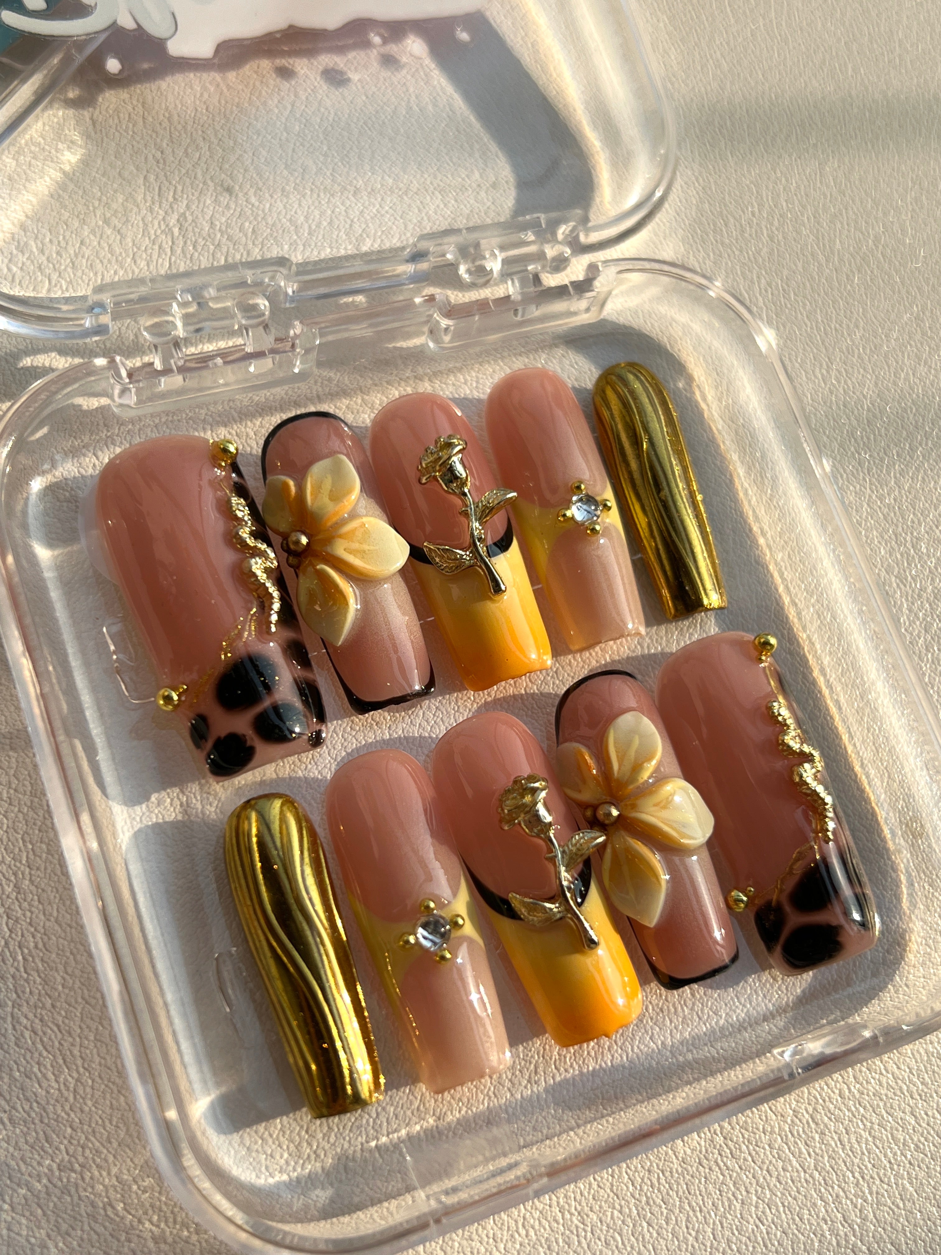 Dark Academia Wings Nails