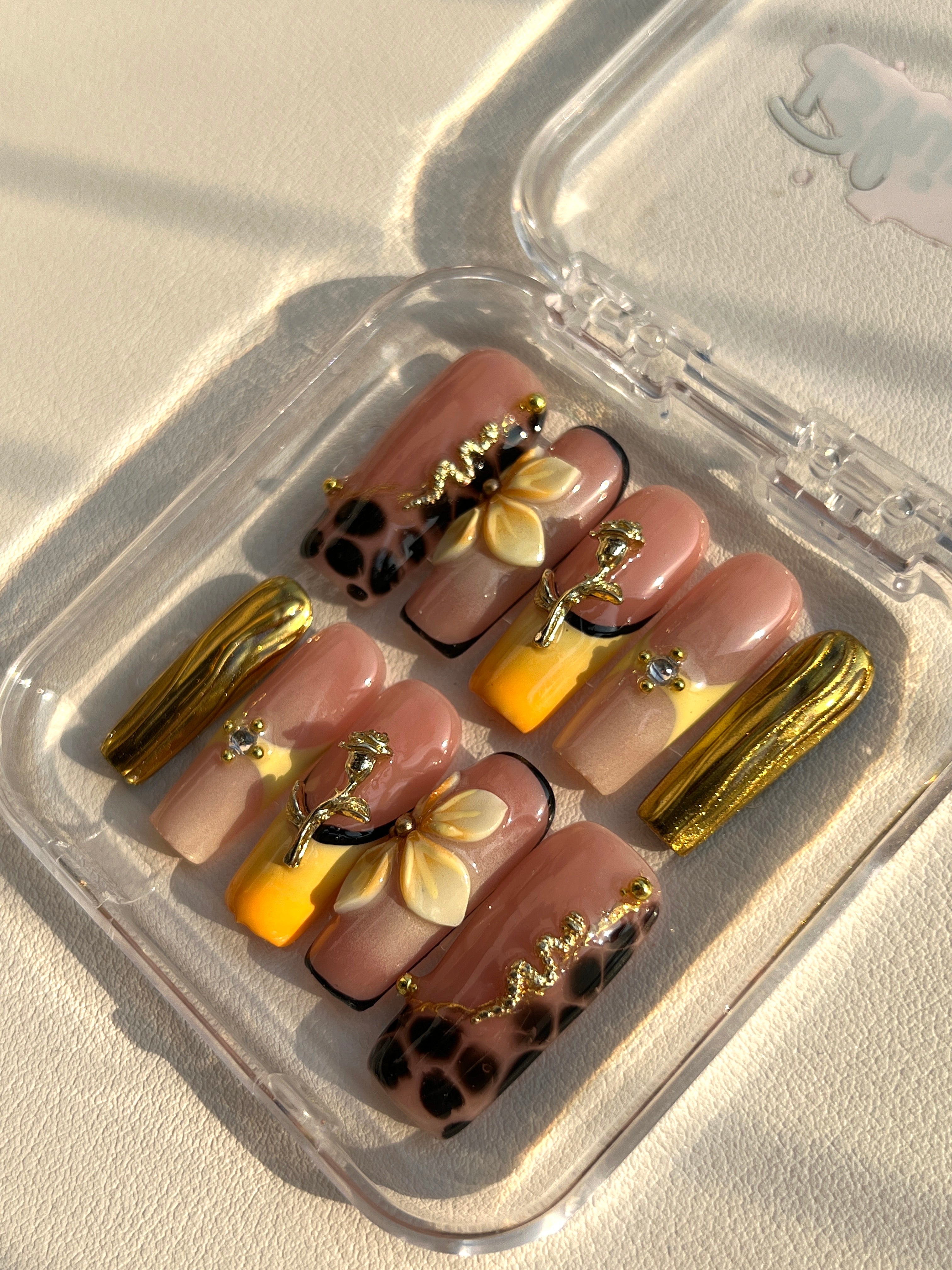 Dark Academia Wings Nails