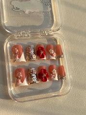 Romantic Bloom Glamour Nails