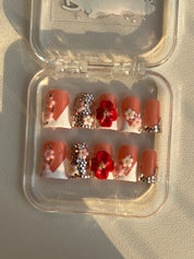 Romantic Bloom Glamour Nails