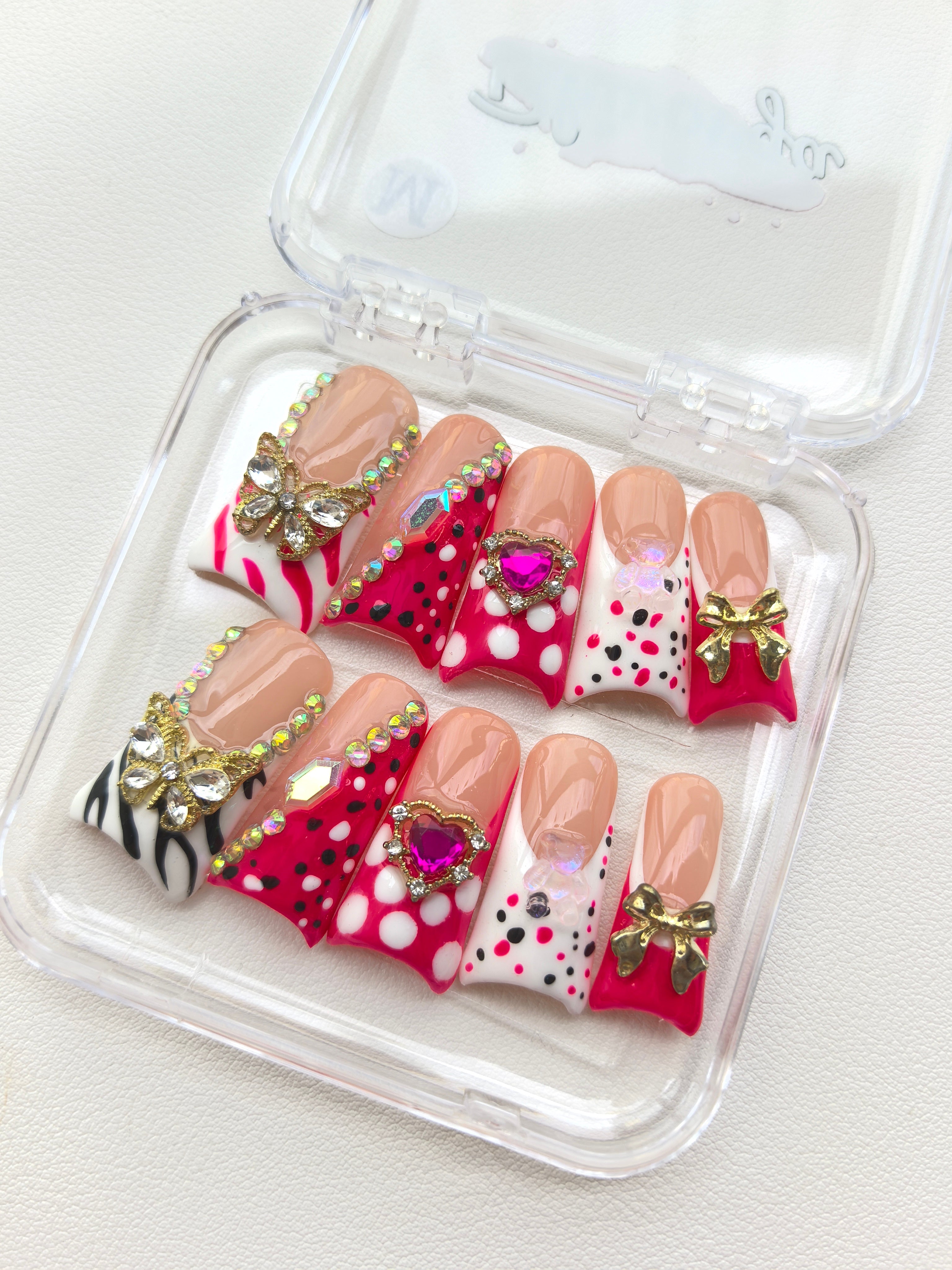 Bold Charm Decoden Nails