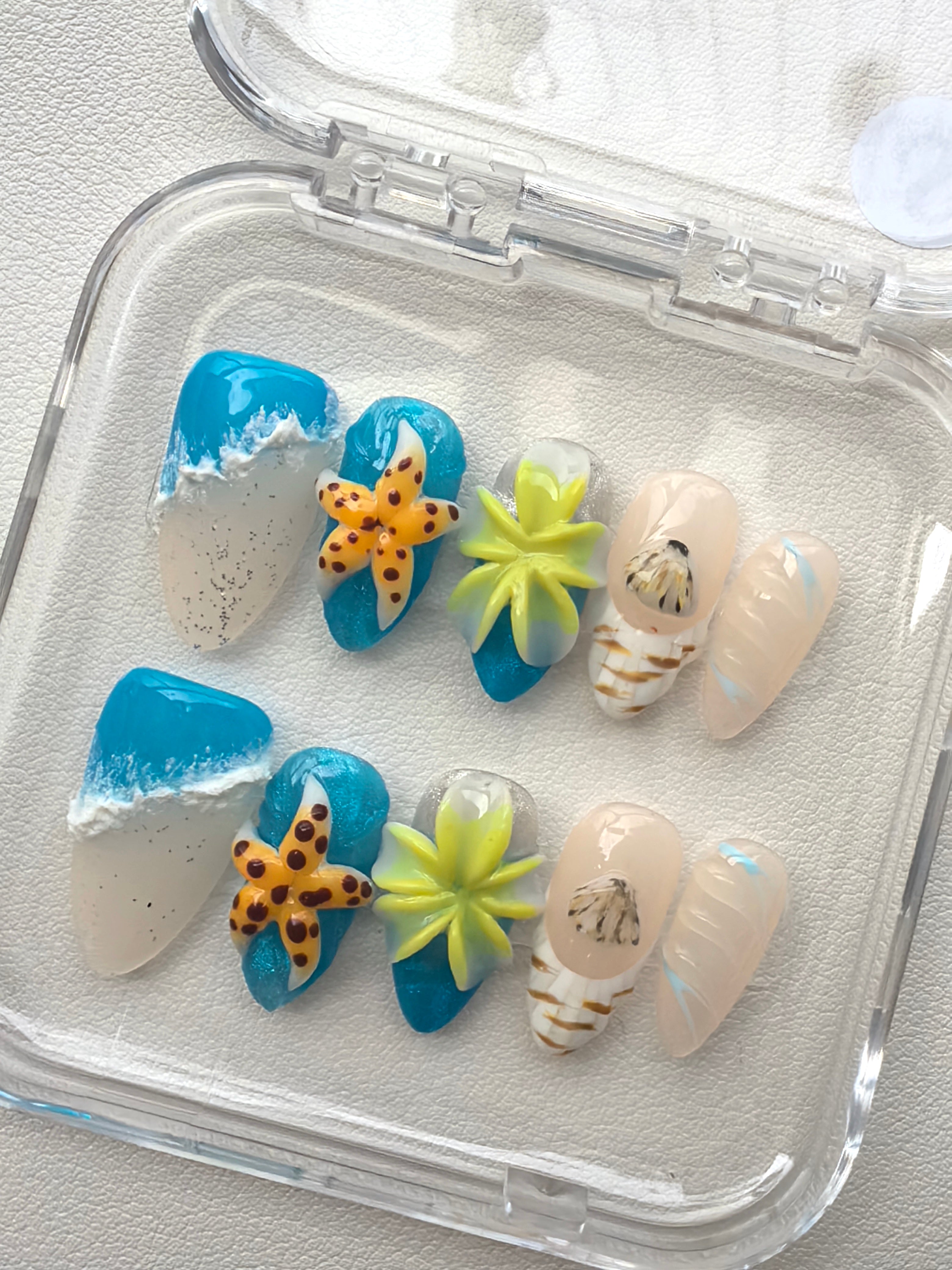 Coastal Oasis Press-On Nails