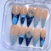Art - Deco Oceanic Allure Press - On Nails