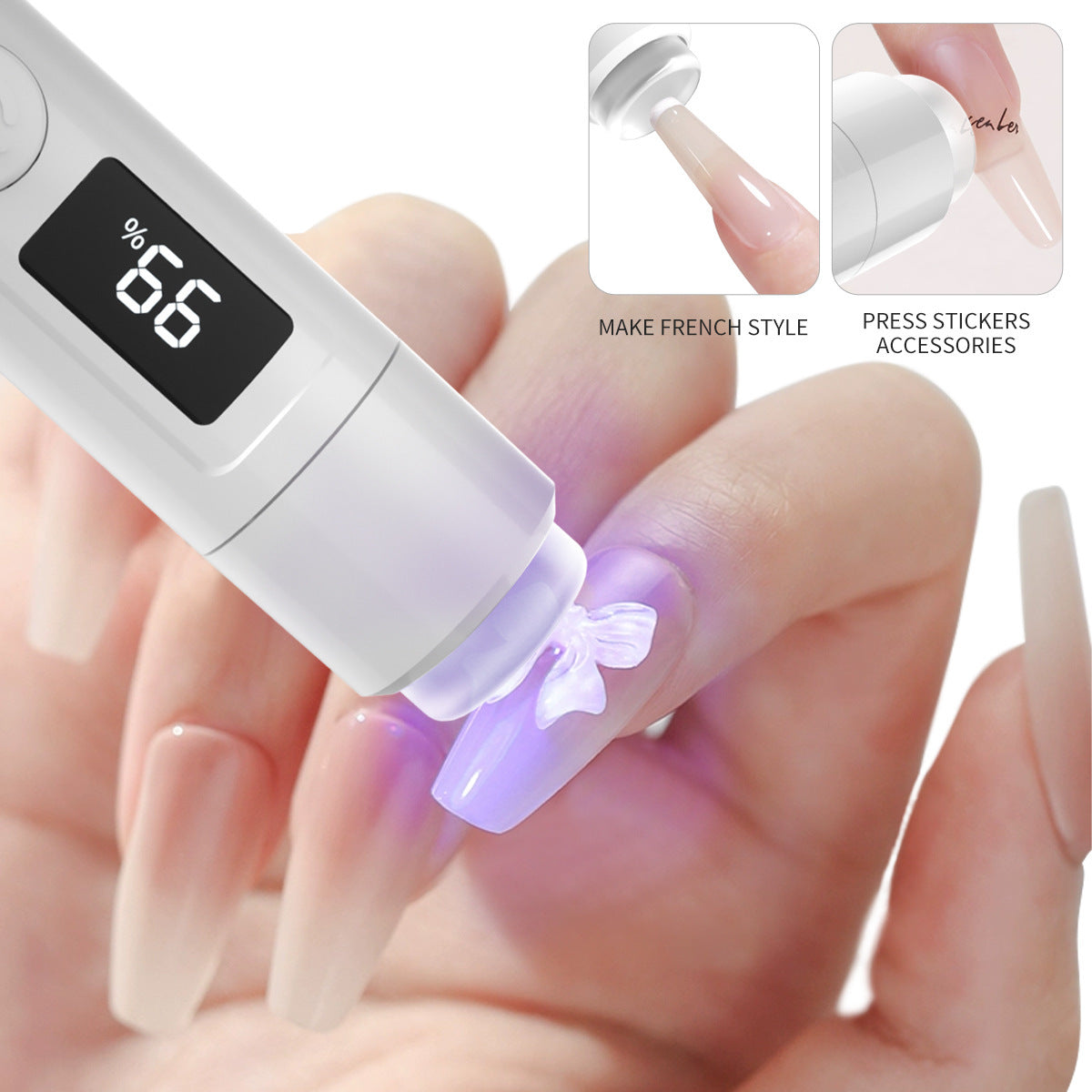 UV Quick-Dry Handheld Lamp for Efficient Nail Adhesion