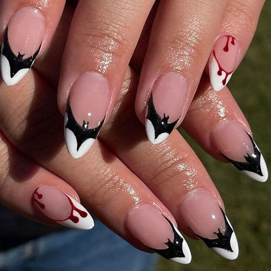 Halloween Bat Nails